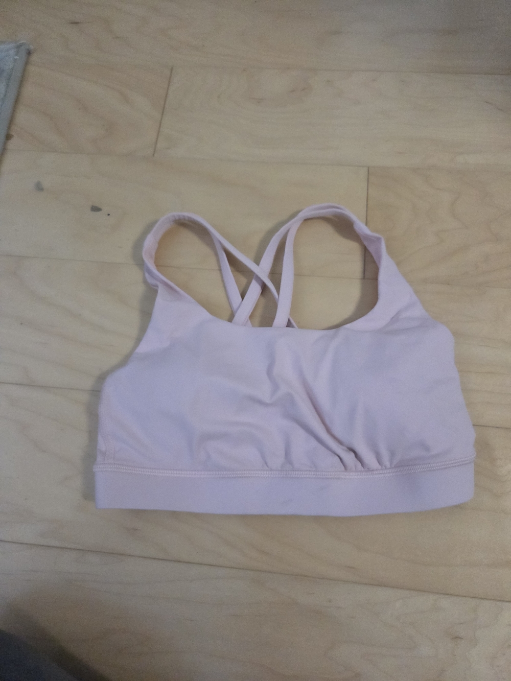 Pale Pink Lululemon Sports Bra